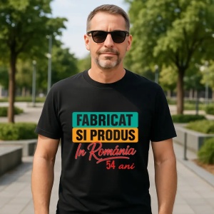 Tricou Cadou Aniversare Bărbat - Model Fabricat si Produs în România XX ani - Img 38