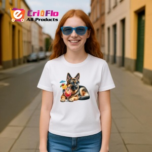 Tricou caine ciobanesc cocktail portocala vara relaxare, Copii | Dama | Barbat - Img 9