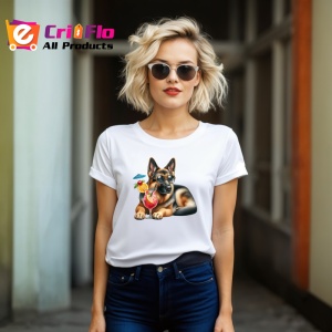 Tricou caine ciobanesc cocktail portocala vara relaxare, Copii | Dama | Barbat - Img 11