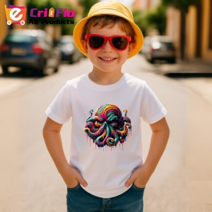 Tricou Caracatita stil graffiti cu tentacule dinamice Copii | Dama | Barbat - Img 10