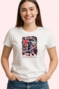 Tricou Card Fotbal Kubo Japonia V1, din bumbac 100% , tricou alb pentru Copii | Dama | Barbat - Img 2