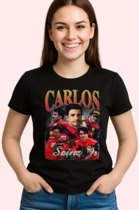 Tricou Carlos Sainz Imagine Echipa Ferrari Formula 1, Copii | Dama | Barbat - Img 3