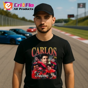 Tricou Carlos Sainz Imagine Echipa Ferrari Formula 1, Copii | Dama | Barbat - Img 8