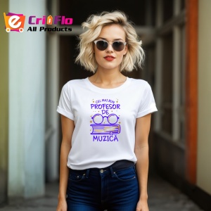 Tricou Cel mai bun profesor de muzica, Copii | Dama | Barbat - Img 7