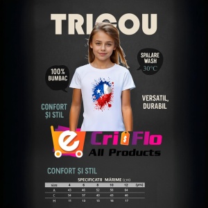 Tricou Chile Steag Splash Art, Copii | Dama | Barbat - Img 8