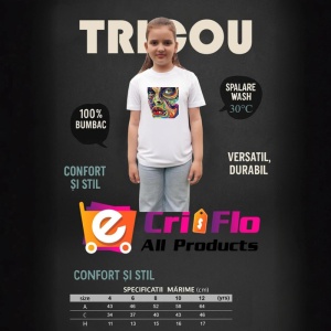 Tricou Chip uman cu contururi colorate abstracte Copii | Dama | Barbat - Img 12