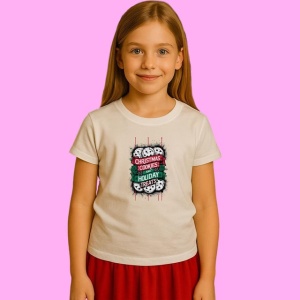 Tricou Christmas Cookies And Holiday Treats, din bumbac 100%, tricou alb, Copii | Dama | Barbat