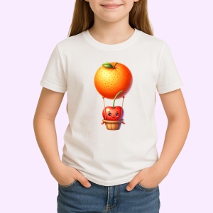Tricou Cireasa de vara amuzanta cu baloul cu aer, Fructe, Copii | Dama