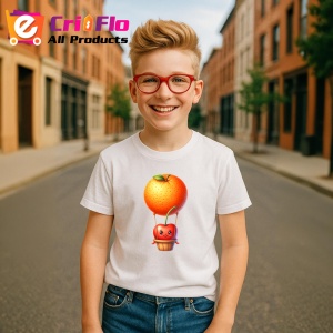 Tricou Cireasa de vara amuzanta cu baloul cu aer, Fructe, Copii | Dama - Img 5