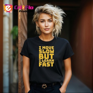 Tricou Citat Motivational Invatare Lenta Progres Rapid, din bumbac 100%, tricou negru Copii | Dama | Barbat - Img 8