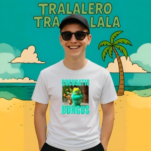 Tricou Cocosatic Bungus ** Tralalero Tralala Copii | Dama | Barbat - Img 9