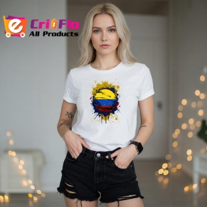 Tricou Colombia Steag Splash Art, Copii | Dama | Barbat - Img 10