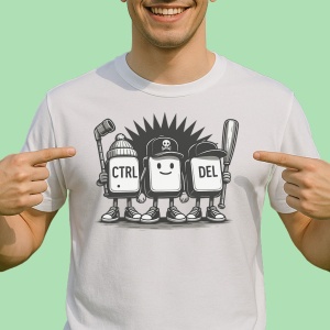Tricou Control Delete Funny - Copii | Dama | Barbat