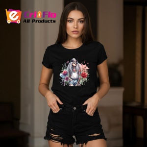 Tricou Cool girl jeans cap red rose, fata cool cu blugi sapca si trandafir rosu, Copii | Dama | Barbat , tricou negru - Img 7