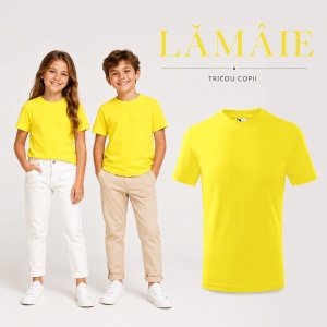 Tricou Copii Basic Malfini – 100% Bumbac, Mânecă Scurtă, 33 Culori pentru Fete și Băieți, Calitate Premium - Img 25