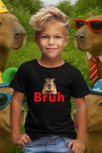 Tricou copii Capybara - Bruhhh