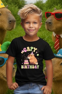 Tricou copii Capybara - Capy Birthday - Img 5