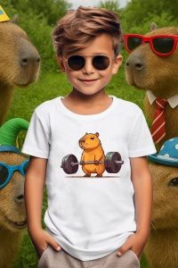 Tricou copii Capybara - Deadlift - Img 3