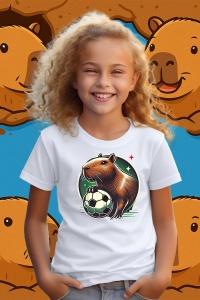 Tricou copii Capybara - Football star - Img 2