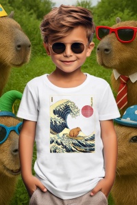Tricou copii Capybara - Surfing - Img 3