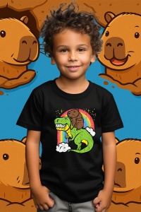 Tricou copii Capybara - T-rex