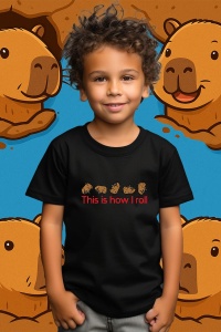 Tricou copii Capybara - This is how I roll - Img 2