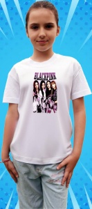 Tricou copii cu formatia BLACK PINK ROSE , din bumbac 100% - Img 7