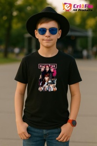 Tricou copii cu formatia BLACKPINK 2 , din bumbac 100% - Img 5