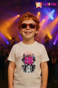 Tricou copii cu formatia BLACKPINK 5 , din bumbac 100% - Img 9