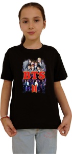 Tricou copii cu formatia BTS 6 , din bumbac 100% - Img 2