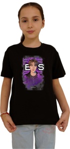 Tricou copii cu formatia BTS RM , din bumbac 100% - Img 2