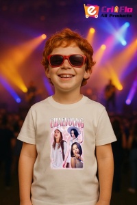 Tricou copii cu formatia CHAEYOUNG , din bumbac 100% - Img 9