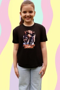 Tricou copii cu formatia JEONGYEON , din bumbac 100% - Img 4