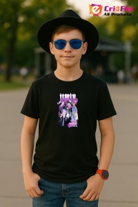 Tricou copii cu formatia JIMIN 5 , din bumbac 100% - Img 6