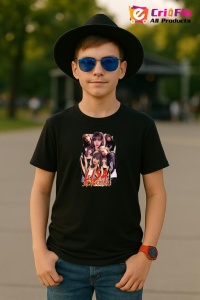 Tricou copii cu formatia lisa 5 , din bumbac 100% - Img 5