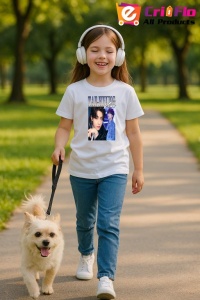 Tricou copii cu formatia TAE-HYUNG KIM , din bumbac 100% - Img 1