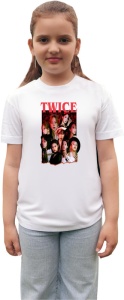 Tricou copii cu formatia TWICE 15 , din bumbac 100% - Img 3