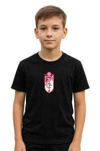 Tricou copii cu logo stema Granada CF Spania, din bumbac 100% - Img 2