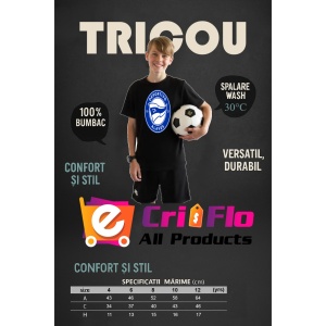 Tricou copii Deportivo Alaves din bumbac 100% - Img 4