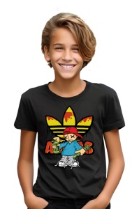 Tricou copii din bumbac 100% Buddy The Painter, cu imprimeu pentru copii, îmbrăcăminte confortabilă, modă copii, cadou ideal - Img 2