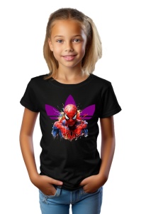 Tricou copii din bumbac 100% Mad Spiderman, cu imprimeu pentru copii, îmbrăcăminte confortabilă, modă copii, cadou ideal - Img 2
