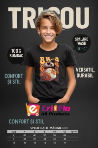 Tricou Copii din bumbac 100%, personalizat cu personajul Bb-8 - Img 9