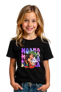Tricou Copii din bumbac 100%, personalizat cu personajul Moana