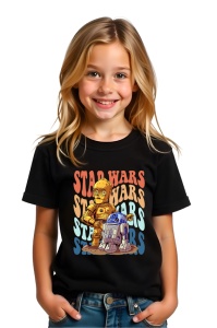 Tricou Copii din bumbac 100%, personalizat cu personajul Star Wars