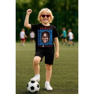 Tricou Copii din bumbac cu fotbalistul Ademola Lookman-Atalanta BC - Img 5