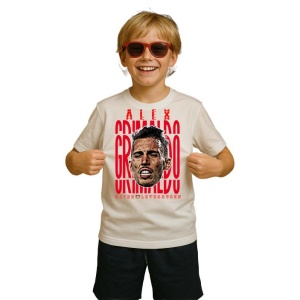 Tricou Copii din bumbac cu fotbalistul Alejandro Grimaldo Garcia-Bayer 04 Leverkusen - Img 2