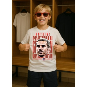 Tricou Copii din bumbac cu fotbalistul Antoine Griezmann-Atletico Madrid - Img 7