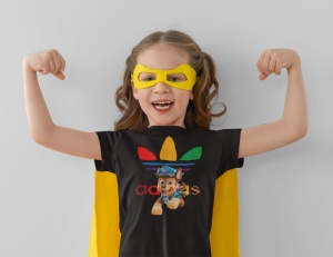 Tricou copii din bumbac personalizat haios cu Chase Paw Patrol - Patrula catelusilor - Img 4