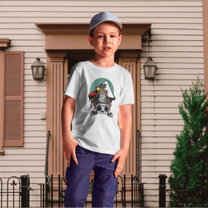 Tricou copii din bumbac personalizat haios Grafitti & Music Lover - Cadou - Img 2