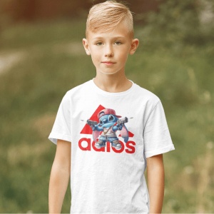 Tricou copii din bumbac personalizat haios Shooter Stitch - Cadou - Img 2